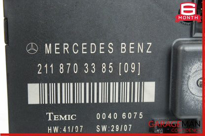 07-09 Mercedes W211 E350 E63 AMG Rear Left Driver Side Door Control Module Unit