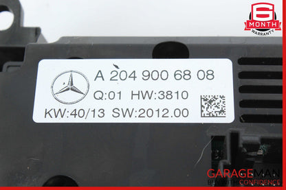 12-14 Mercedes W204 C250 C300 AC A/C Heater Climate Control Assembly OEM