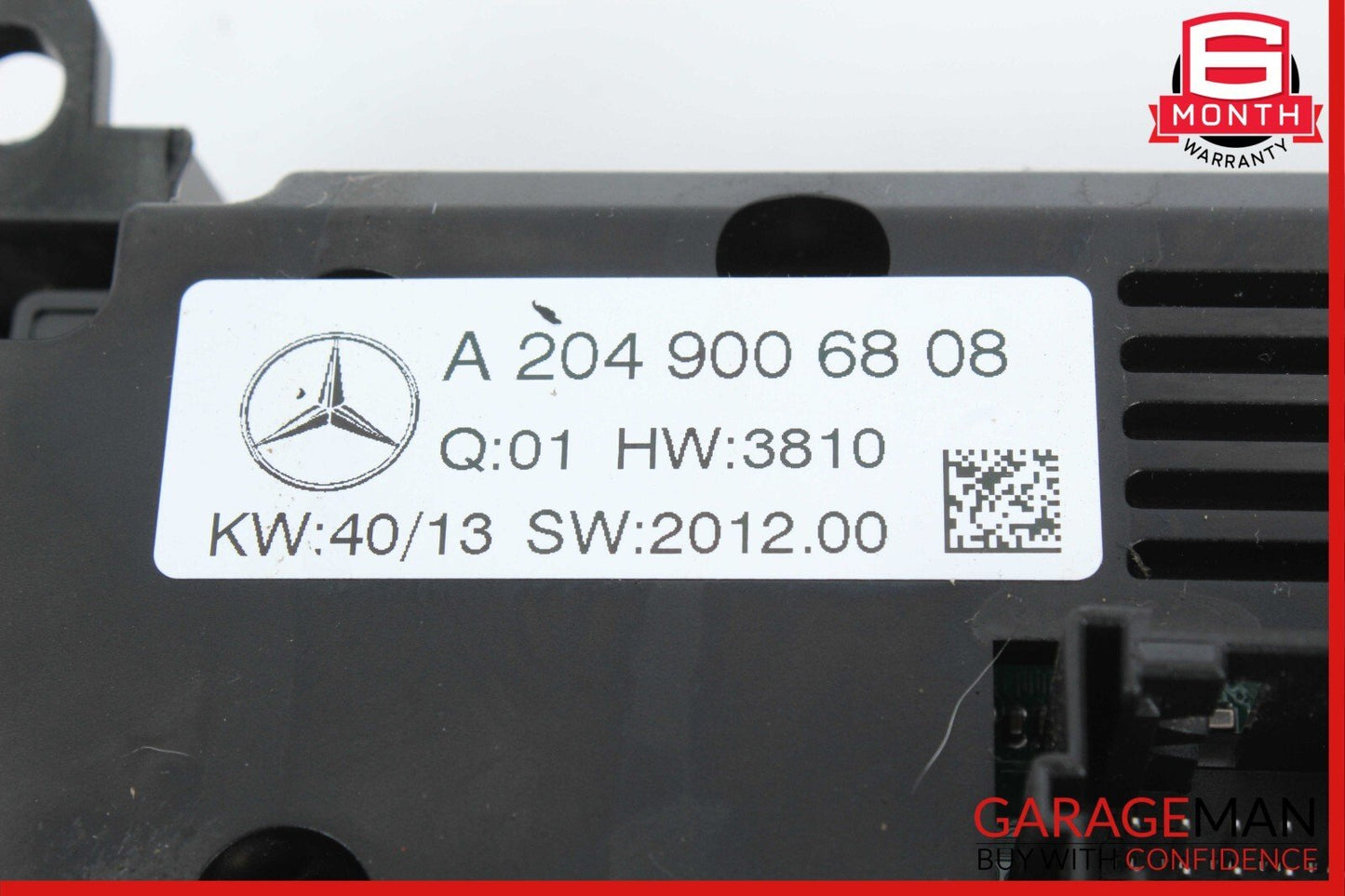 12-14 Mercedes W204 C250 C300 AC A/C Heater Climate Control Assembly OEM