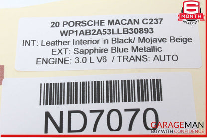 15-24 Porsche Macan 95B Keyless Key Less Go Control Module Antenna Sensor OEM