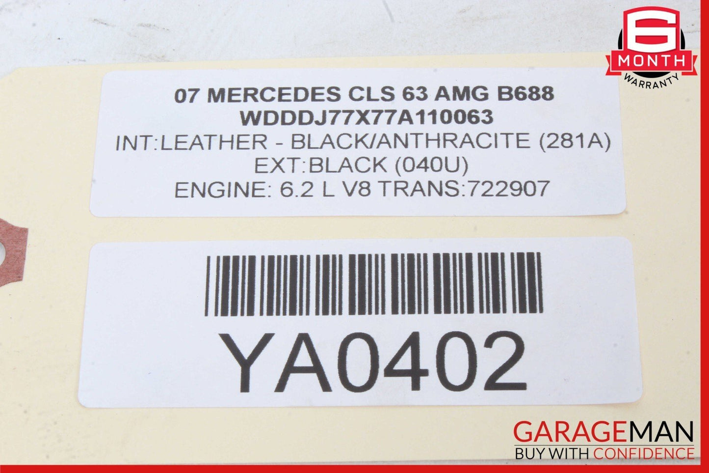 03-09 Mercedes W219 CLS63 E63 AMG Rear Differential Diff Carrier Bracket Mount