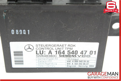 06-12 Mercedes GL450 E350 CL63 AMG TPMS Tire Pressure Control 1645404701 OEM