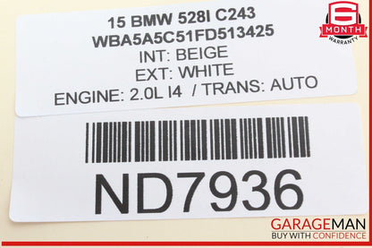 11-16 BMW 528i 535i 550i F10 Rear Right Passenger Side Door Lock Latch Actuator