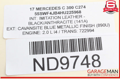 15-20 Mercedes W205 C300 GLC43 C63 AMG SAM Signal Lamp Control Module OEM
