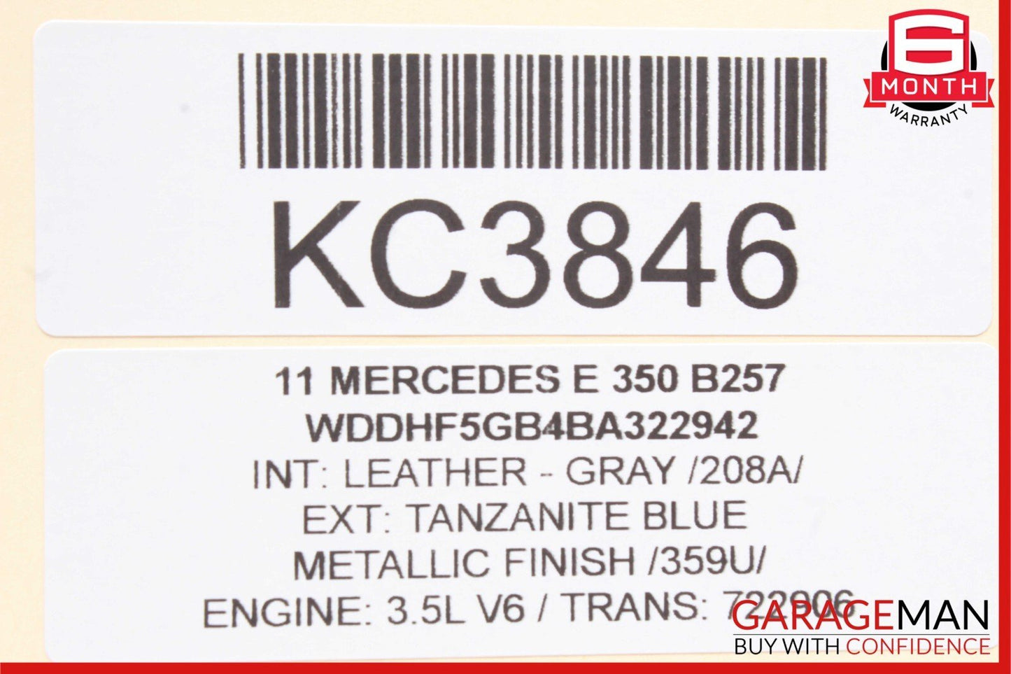 08-14 Mercedes W212 E350 C300 Rear Right Passenger Side Door Control Module OEM