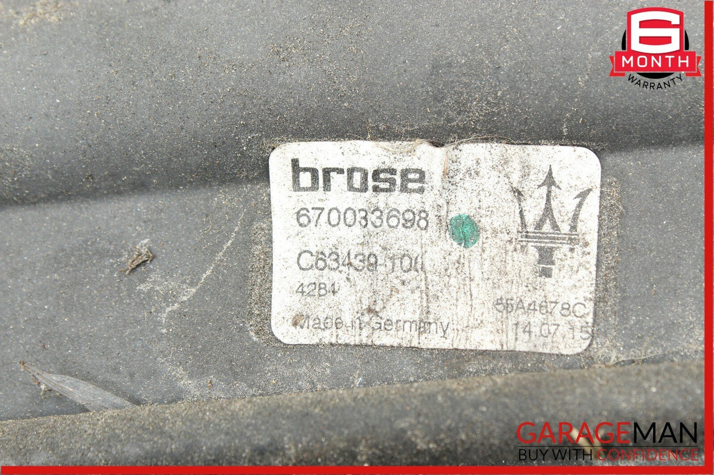 14-18 Maserati Quattroporte Rear Trunk Deck Lid Opening Sensor Panel Assembly