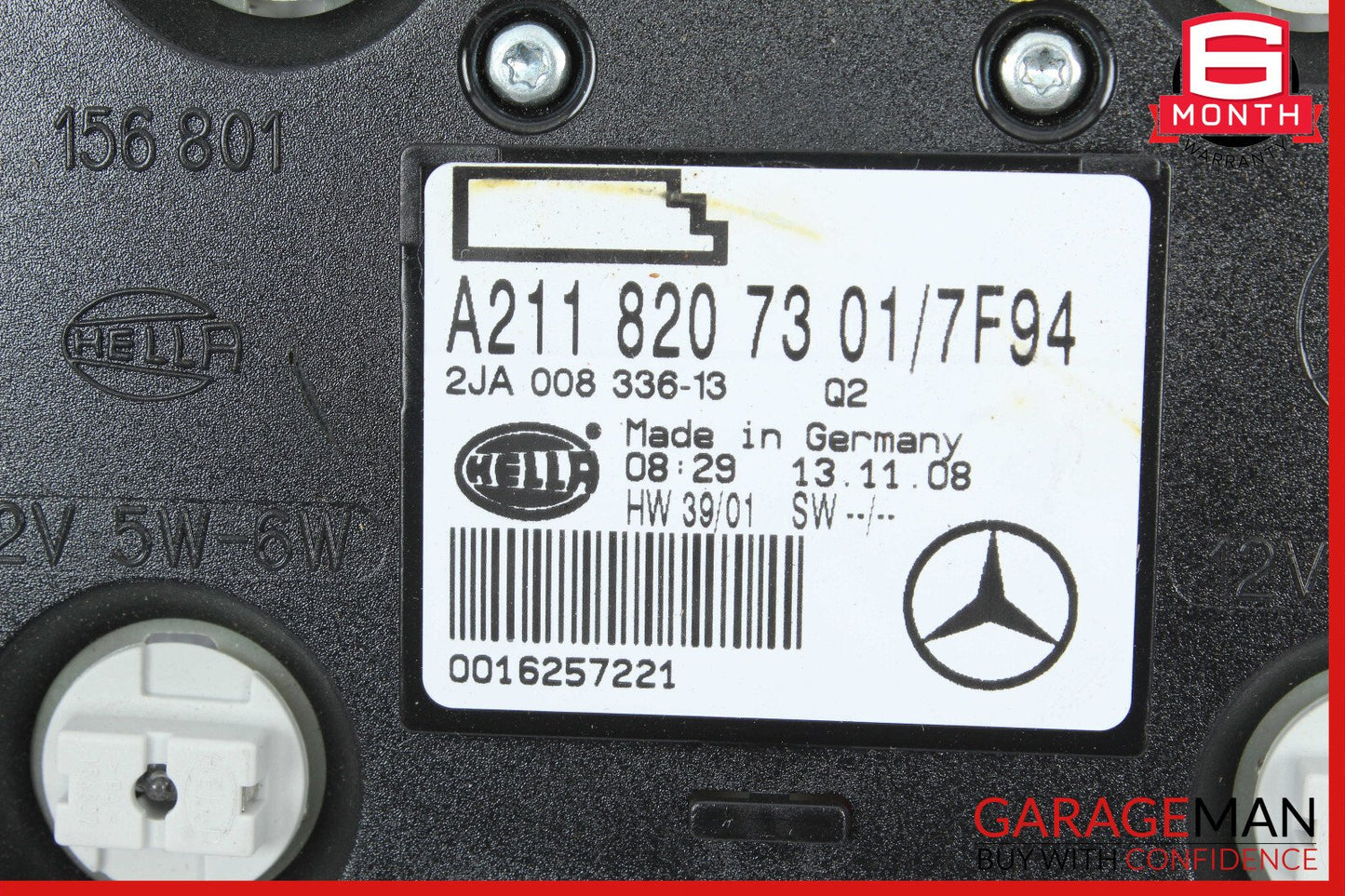 06-11 Mercedes W211 E350 CLS550 CLS500 Rear Overhead Dome Light 2118207301 OEM