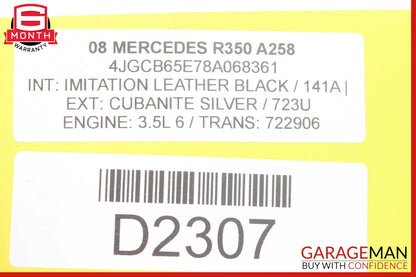 08 Mercedes W251 R350 Speedometer Odometer Instrument Cluster Gauge OEM 140k