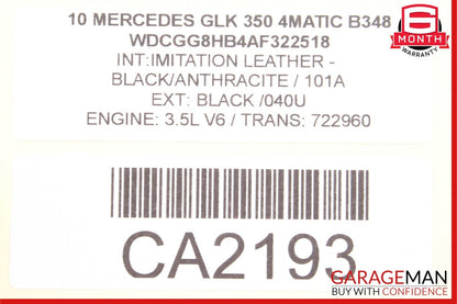 08-16 Mercedes GLK350 E350 C250 Rear Right Door Window Regulator Motor Unit