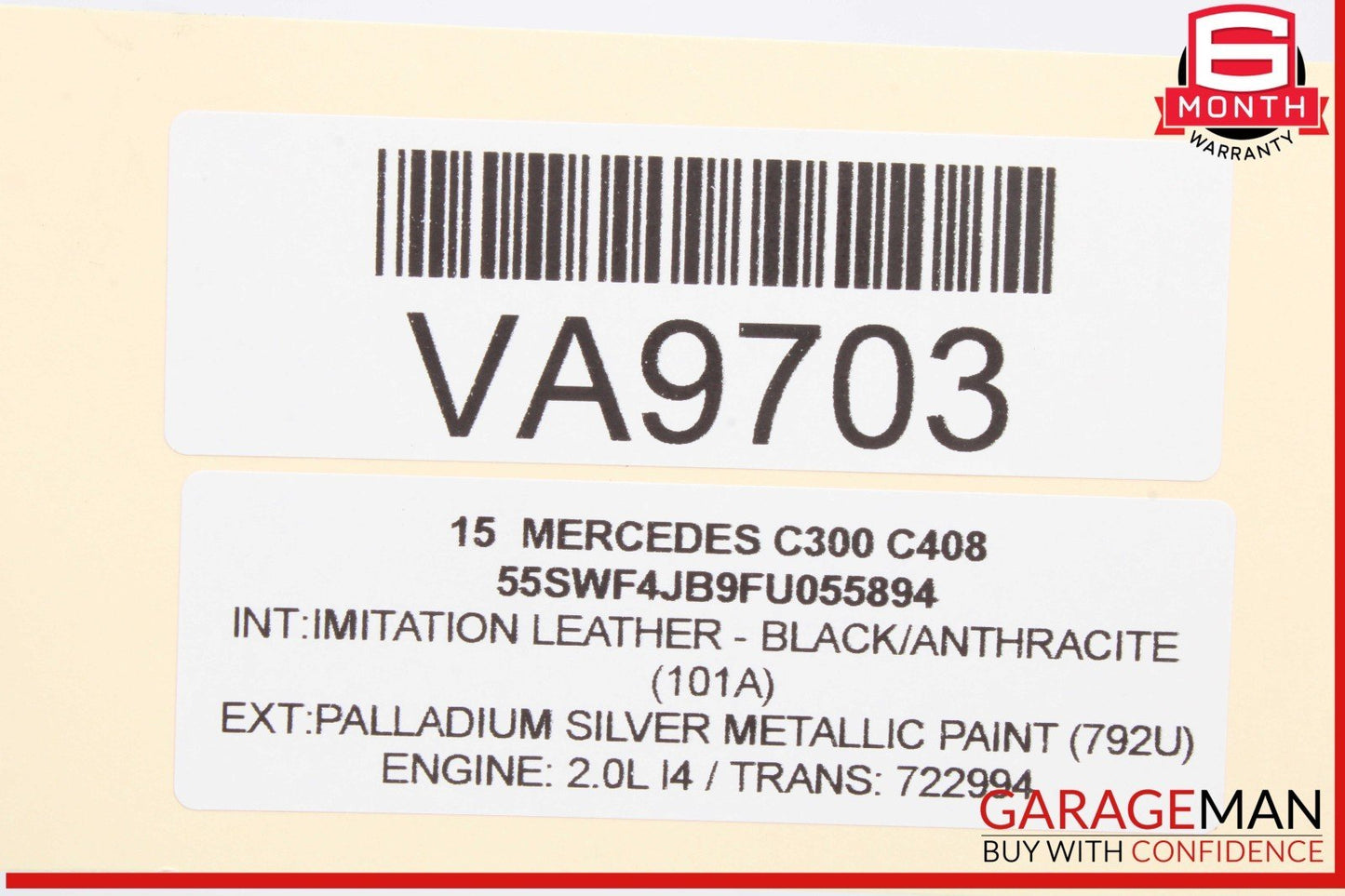 15-20 Mercedes W205 C300 C350e Rear Right or Left Upper Control Arm OEM
