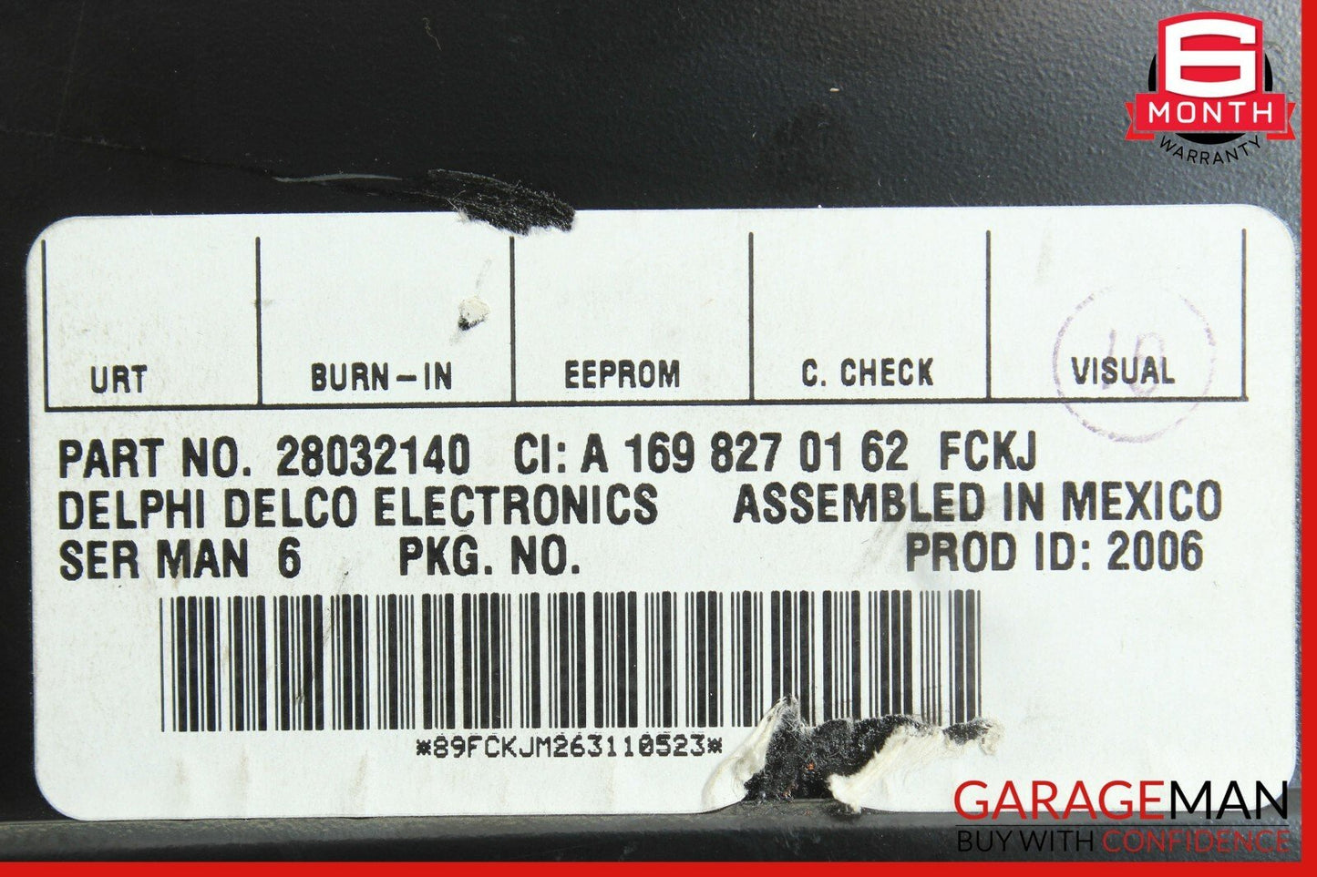 03-08 Mercedes W164 ML350 GL450 Sirius Satellite Radio Receiver 1698270162 OEM