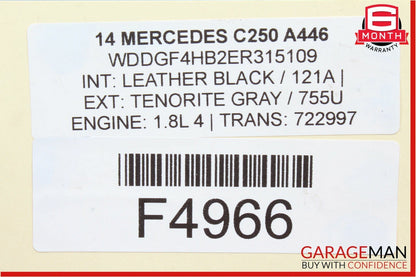 12-15 Mercedes W204 C250 Air Intake Cleaner Filter Housing Box 2710940304 OEM