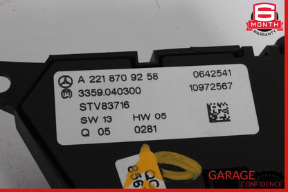 07-14 Mercedes W221 S550 Front Left Side Seat Control Memory Controller Switch