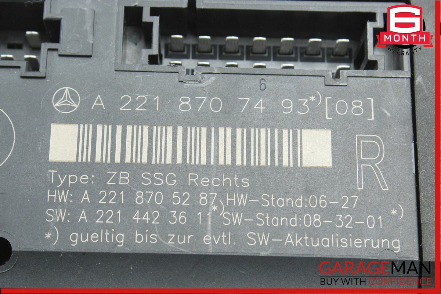 07-13 Mercedes W221 S550 Front Right Side Under Seat Controller Module Unit