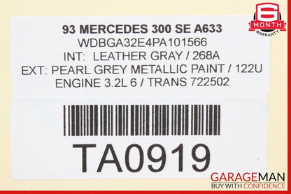 92-99 Mercedes W140 300SE 500SEL Under Hood Engine Fuse Relay Box Control Module