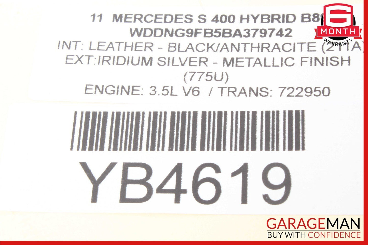 07-14 Mercedes W221 S400 CL550 Left Side Dashboard AC A/C Air Vent Black OEM