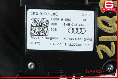 19-23 Audi Q7 Q8 Rear HVAC AC A/C Heater Control Display 4K0919158C OEM