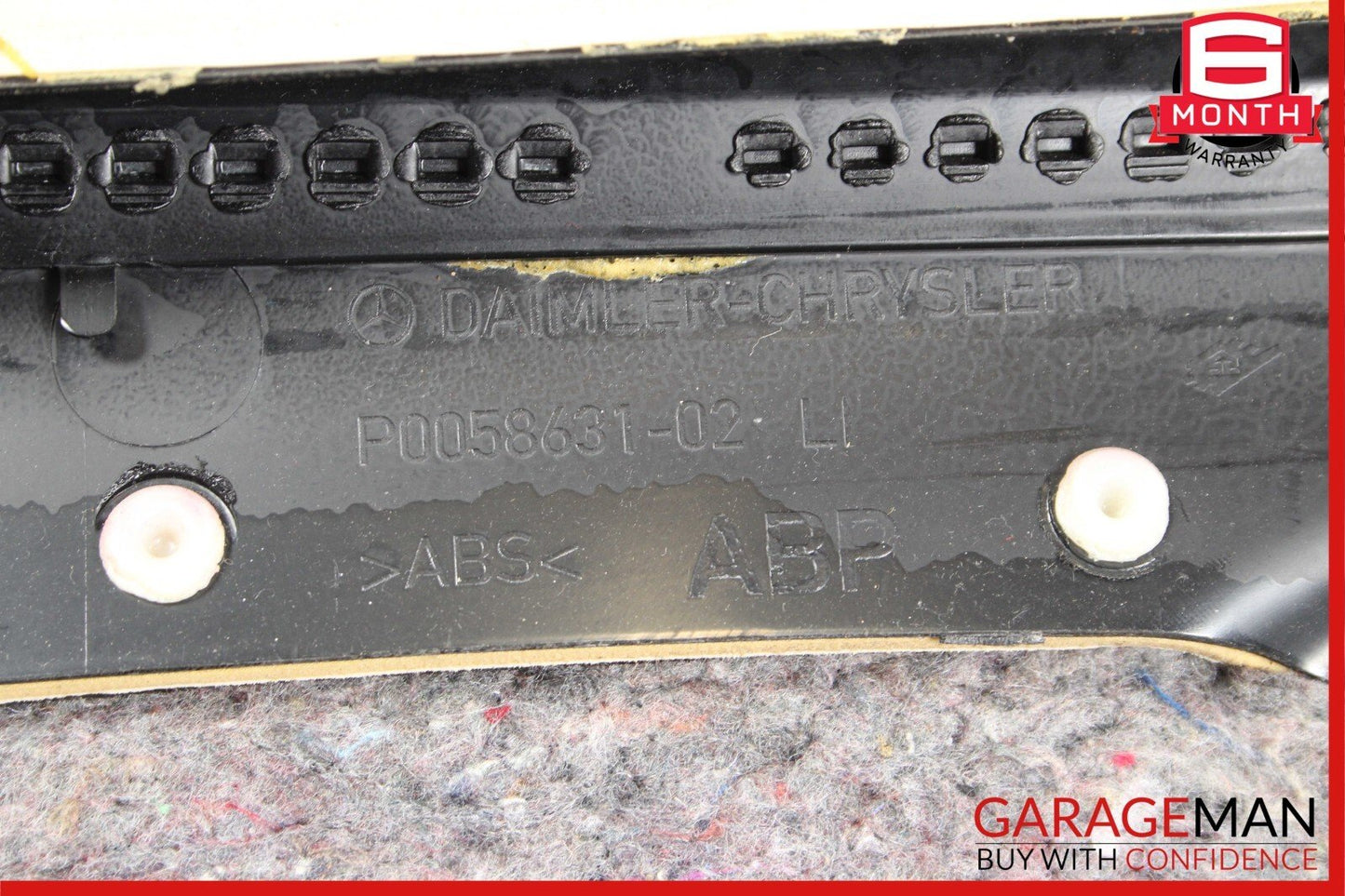 06-09 Mercedes W209 CLK350 Rear Left Interior Upper Door Quarter Panel Beige