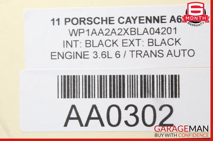 11-14 Porsche Cayenne 958 Front Right Passenger Side Mirror Rear View Door Brown