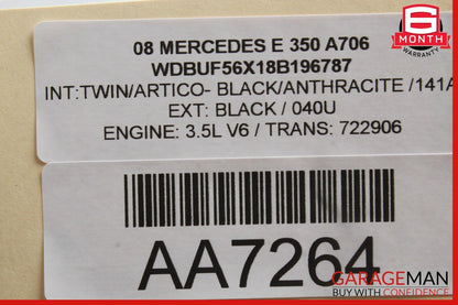 06-11 Mercedes W211 E350 CLS550 Rear Overhead Dome Light Gray 2118207501 OEM