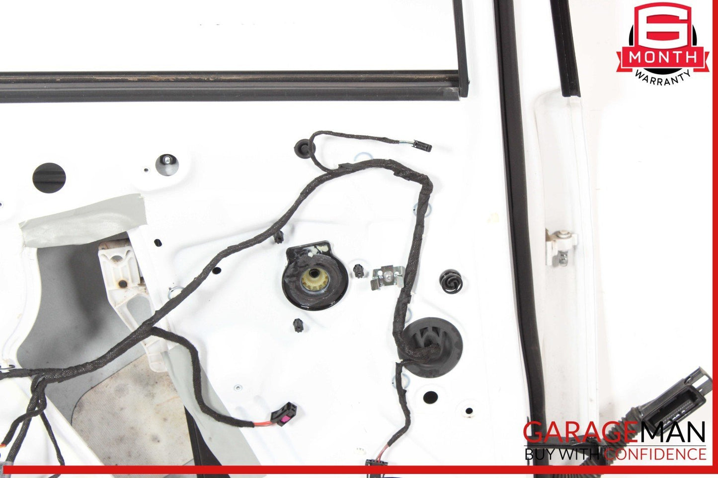 09-17 Audi Q5 SQ5 Rear Left Exterior Door Shell Frame Panel White OEM