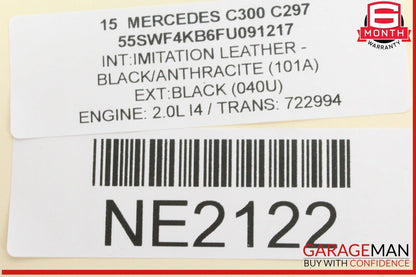 15-18 Mercedes W205 C300 Front Driveshaft Drive Shaft Propeller 2044100000 OEM