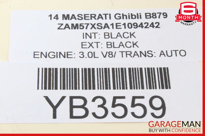 14-17 Maserati Ghibli Front Left Driver Side Door Triangle Trim Cover OEM
