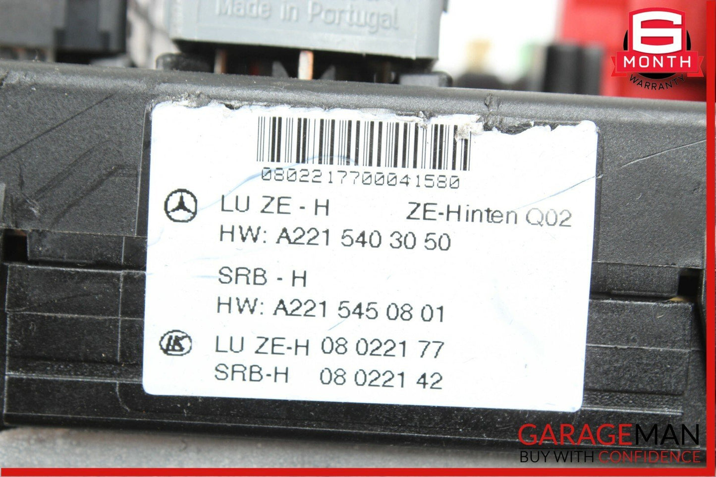 07-13 Mercedes S550 CL550 Rear Trunk SAM Fuse Box Relay Block Assembly