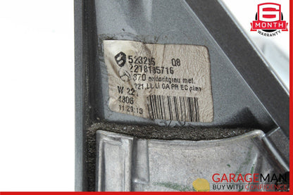 07-09 Mercedes W221 S550 Front Left Side Mirror Door Rear View Andorite Grey OEM