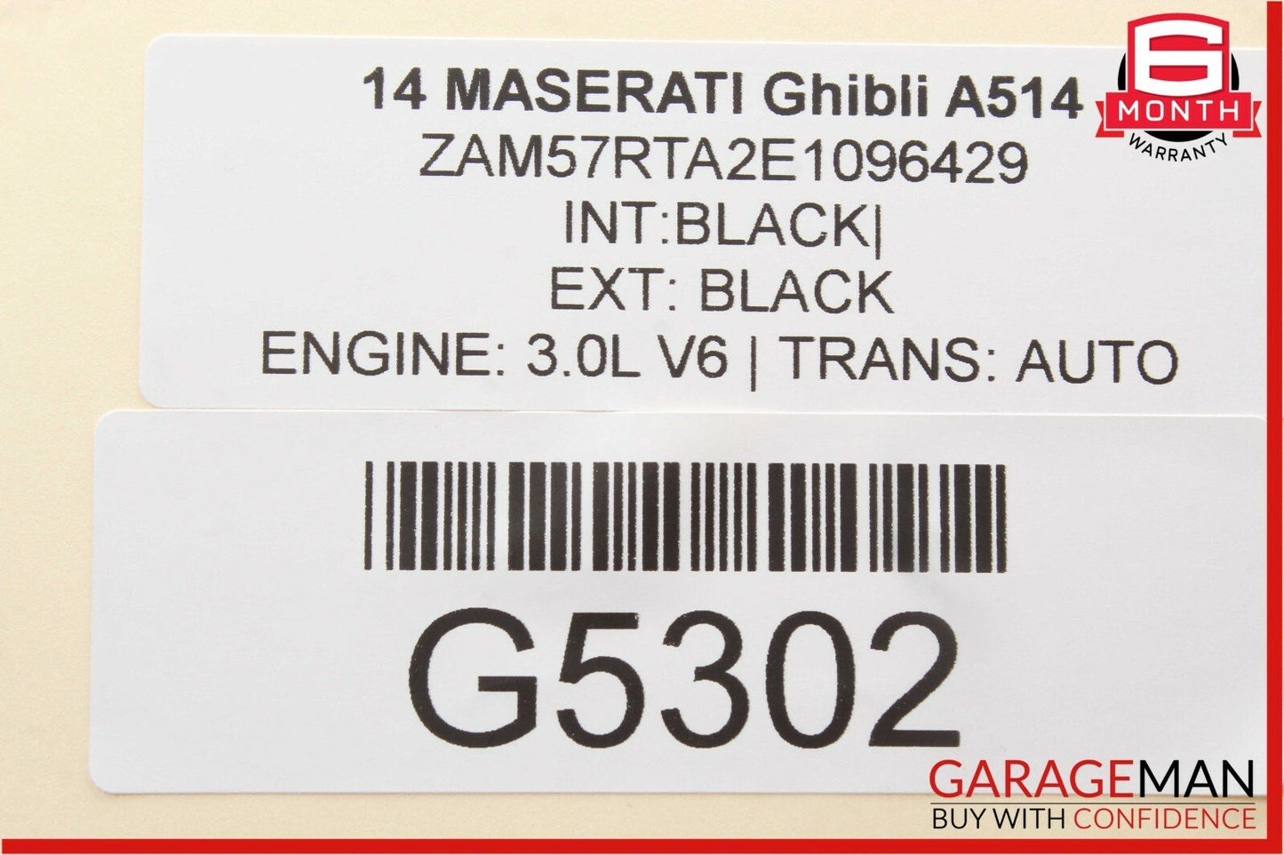 14-18 Maserati Quattroporte Ghibli Rear Left / Right Side Upper Control Arm Bar
