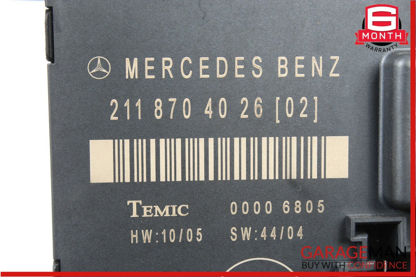 03-09 Mercedes W211 E350 E63 AMG Rear Left Driver Side Door Control Module Unit