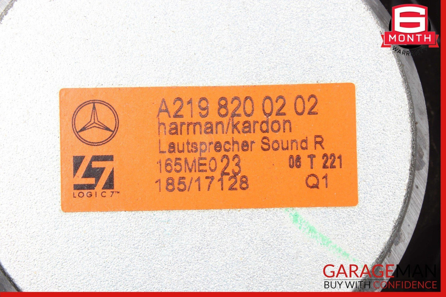 06-11 Mercedes W219 CLS63 CLS550 Door Speaker Sound Audio Radio 2198200202 OEM
