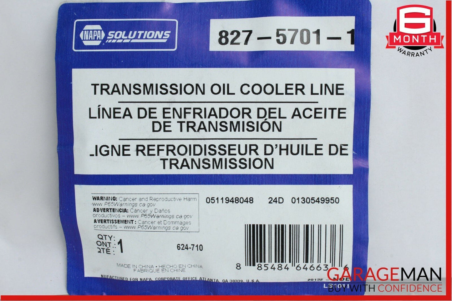 NAPA  Auto Trans Automatic Transmission Oil Cooler Hose Assembly 624-710