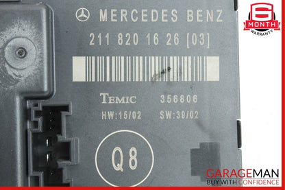 03-09 Mercedes W211 E320 E500 E63 AMG Rear Right Side Door Control Module Unit