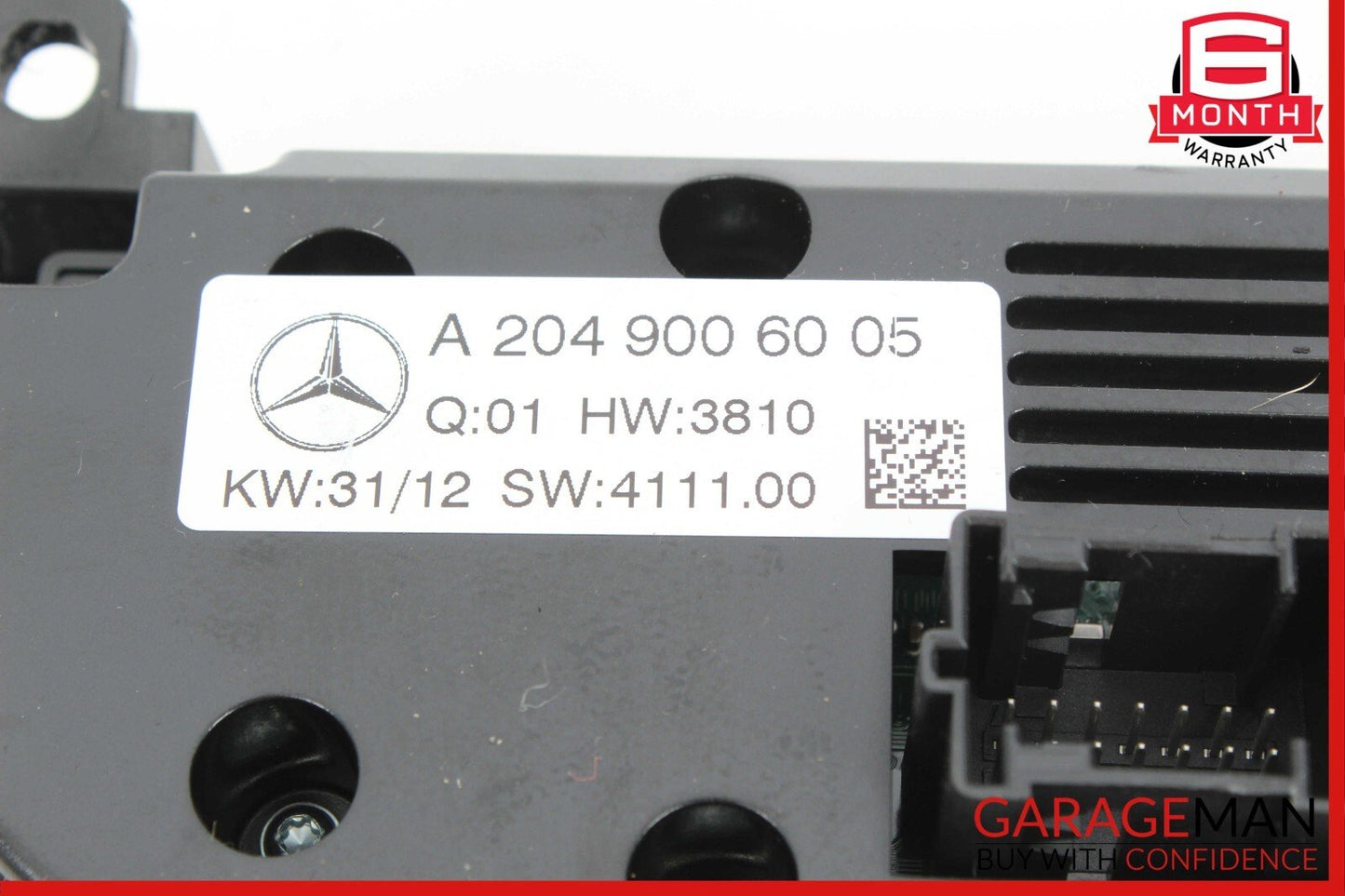 12-14 Mercedes W204 C250 AC A/C Climate Temperature Heater Switch Control Panel