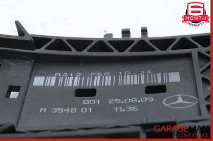 10-13 Mercedes W212 E500 E350 Rear Left Driver Side Exterior Door Handle Trim