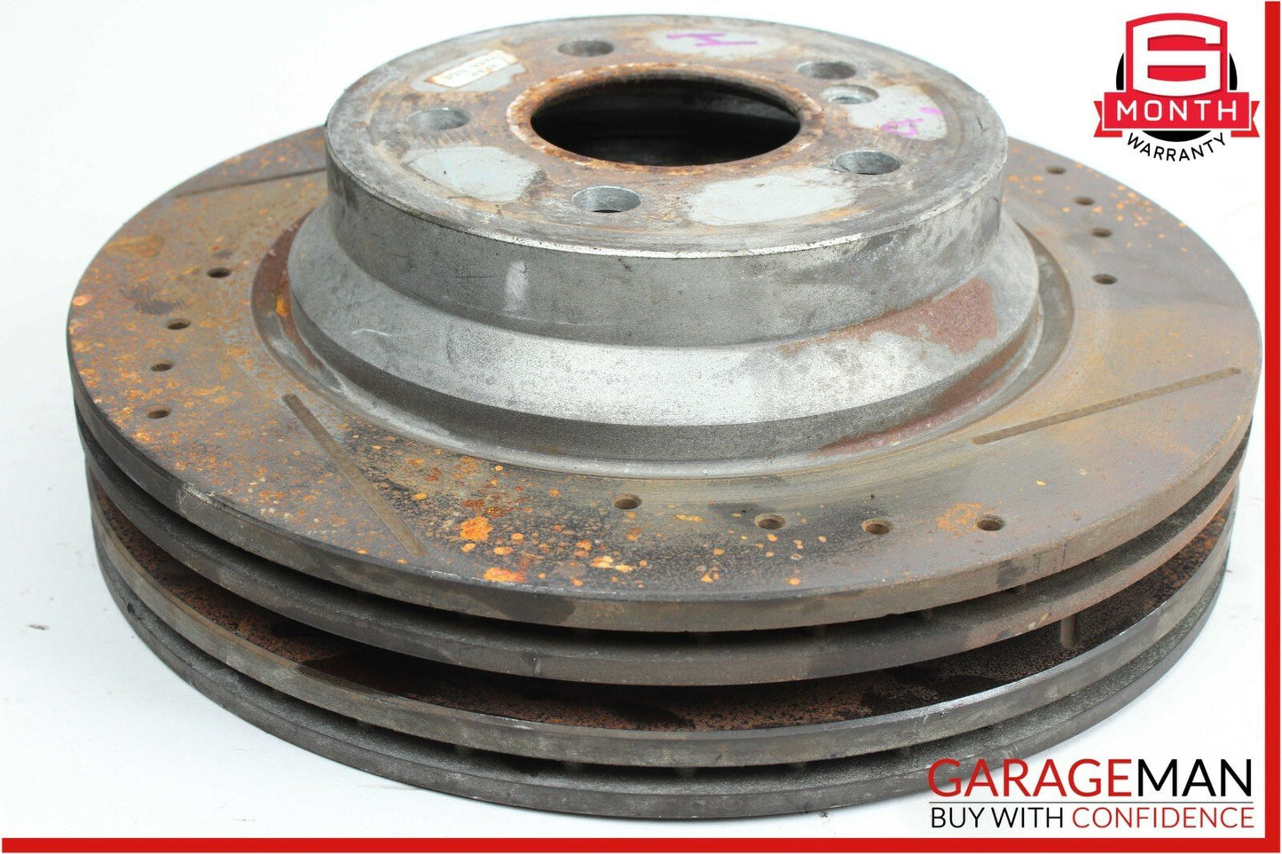 06-11 Mercedes W219 CLS500 Rear Right & Left Brake Rotor Disc Set Drilled OEM