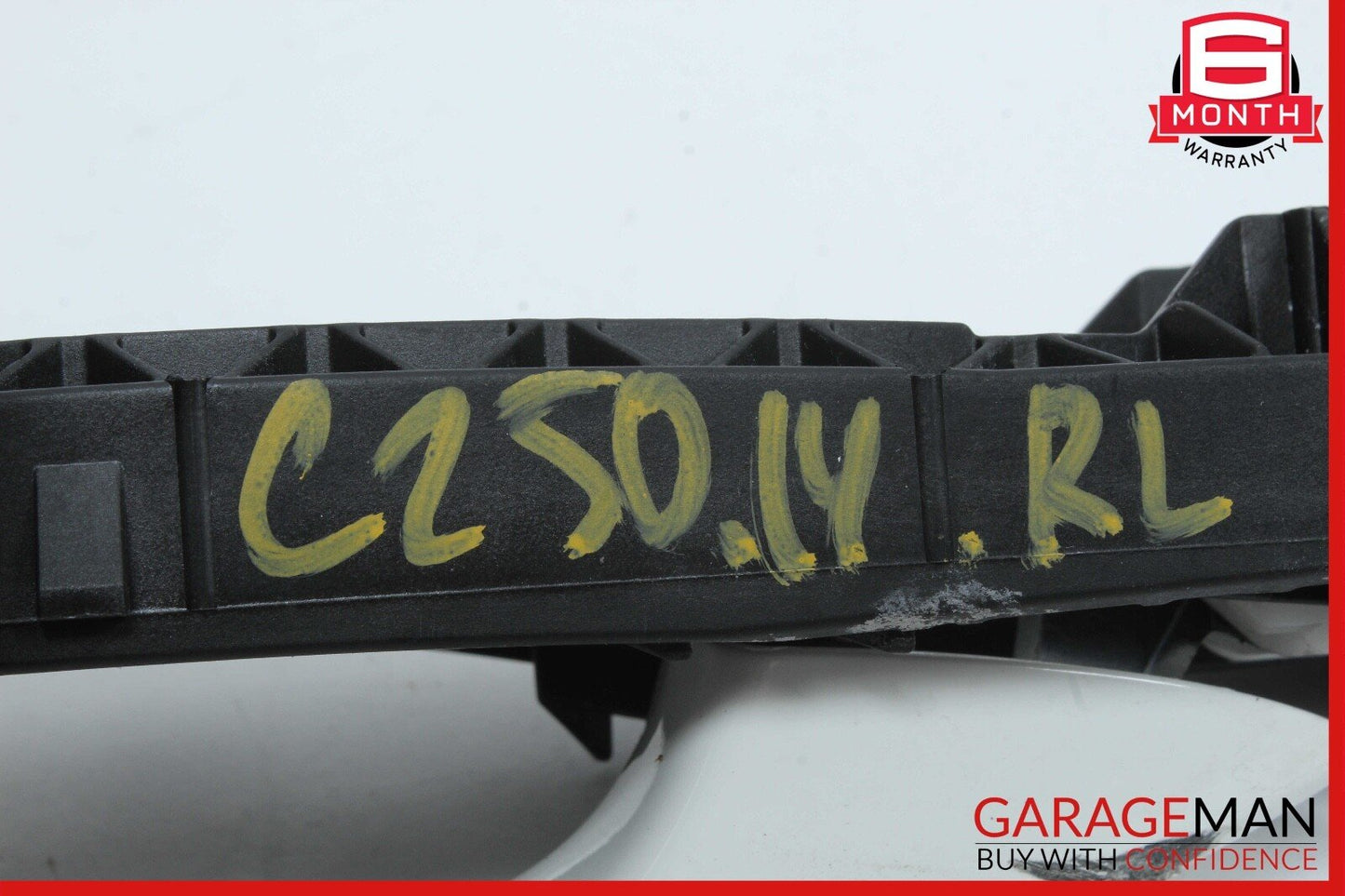 12-14 Mercedes W204 C250 Rear Left Exterior Door Handle White OEM