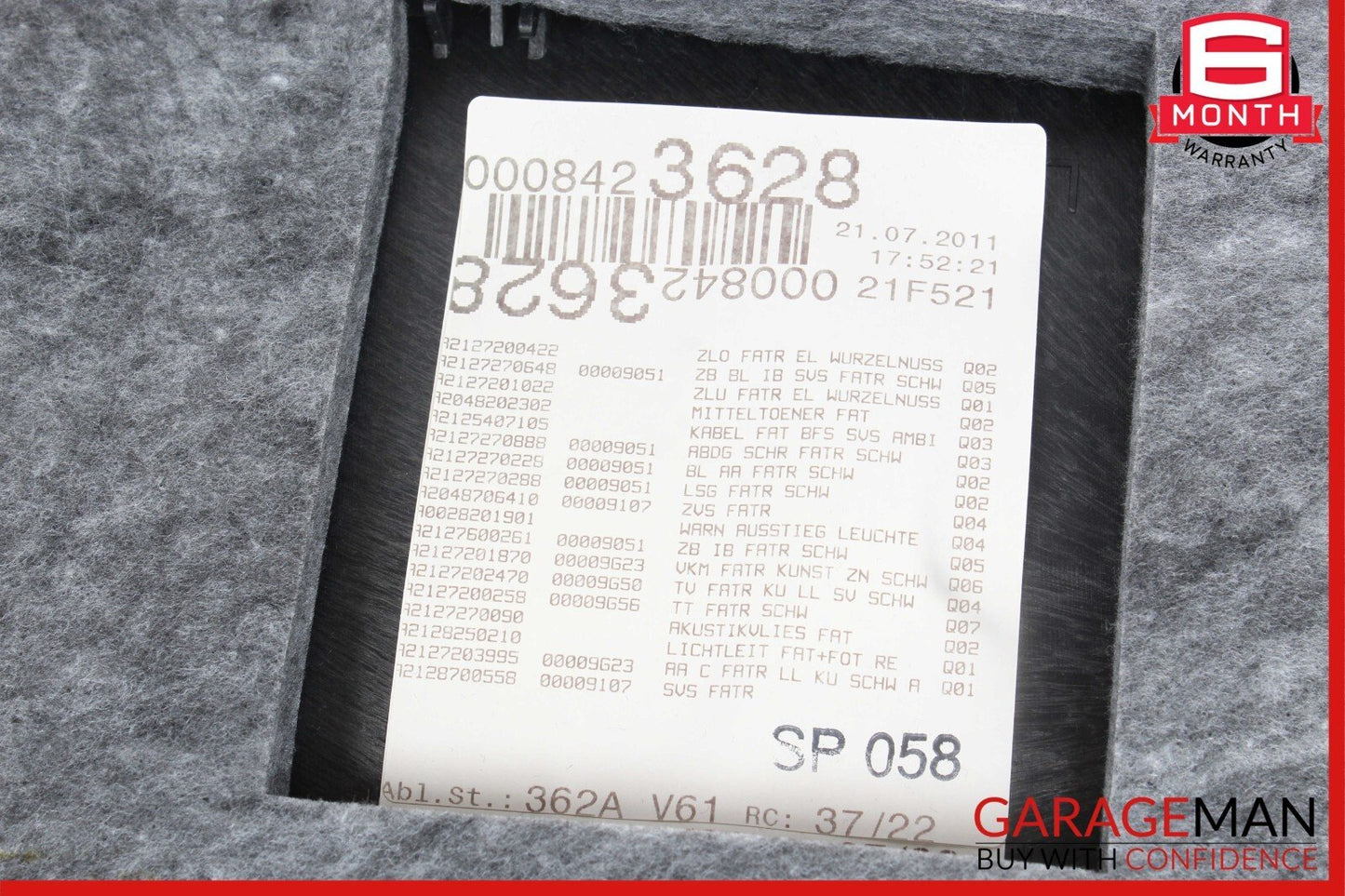 10-13 Mercedes W212 E350 E550 E400 Front Right Interior Door Panel Assembly