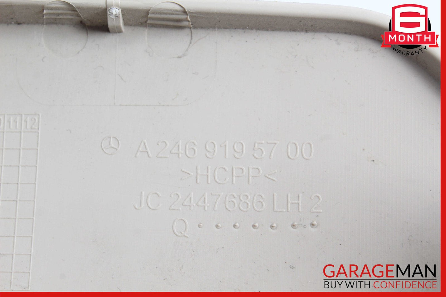 14-19 Mercedes W117 CLA250 Front Left Seat Trim Cover Panel w/ Lumbar Switch