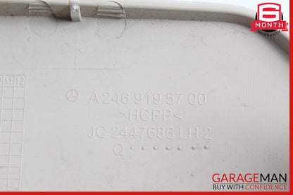14-19 Mercedes W117 CLA250 Front Left Seat Trim Cover Panel w/ Lumbar Switch