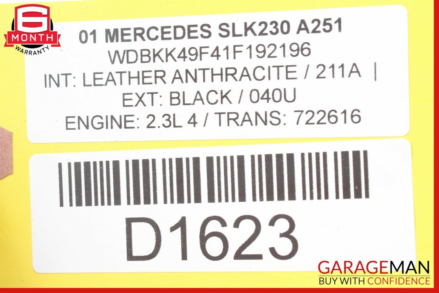 97-04 Mercedes R170 SLK230 C230 Kompressor Radiator Intercooler 1705050630 OEM