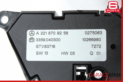 07-14 Mercedes W221 S550 CL550 Front Left Driver Seat Control Memory Switch OEM