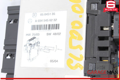 03-12 Mercedes R230 SL500 SL55 AMG SL550 Rear SAM Fuse Box Relay Module OEM