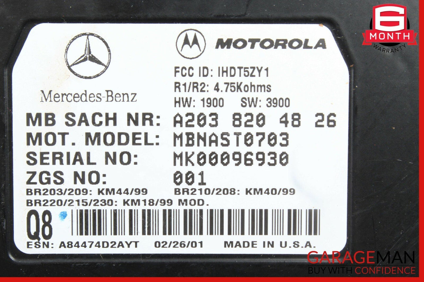 Mercedes W210 E320 C320 S500 Voice Control Communication Module Unit Audio OEM