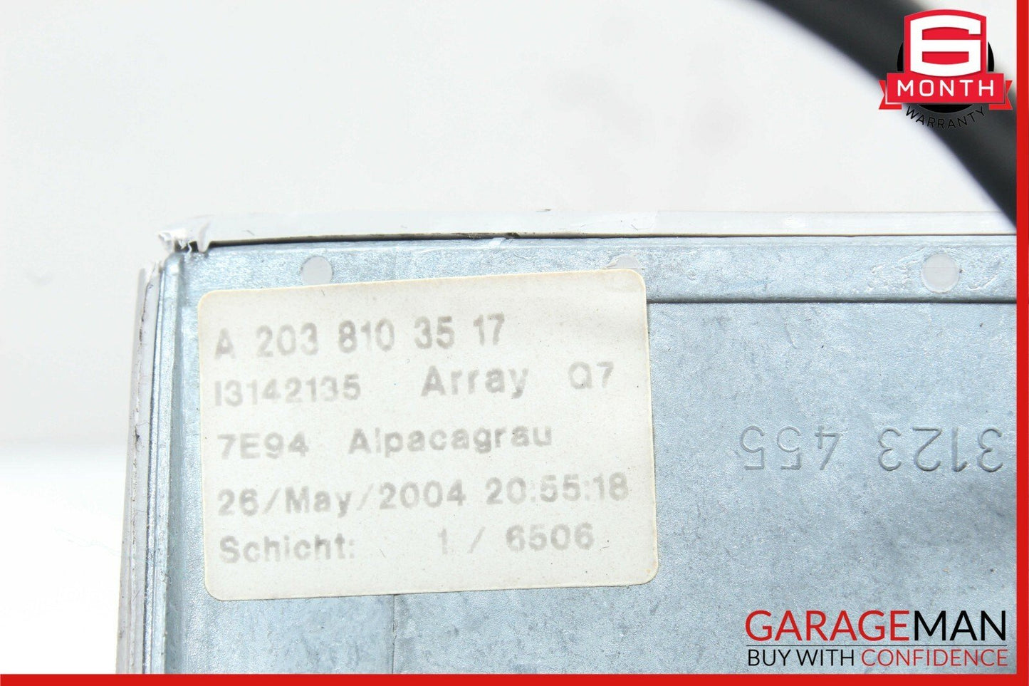 01-07 MERCEDES W203 C230 C280 C320 INTERIOR REAR VIEW MIRROR GRAY OEM