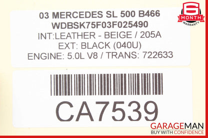 03-11 Mercedes R230 SL500 CLS550 Front Right Side Lower Wishbone Control Arm OEM