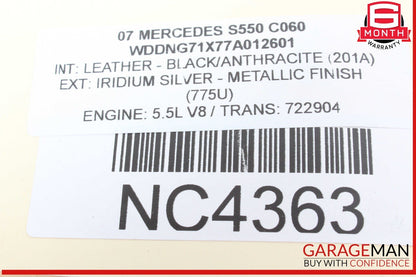 07-14 Mercedes W221 S550 CL550 Front Left Wheel Carrier Spindle Knuckle Hub OEM