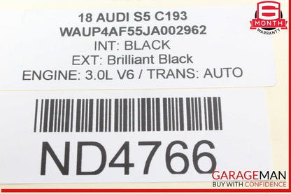 17-24 Audi S5 A4 Rear Left Driver Side Upper Lateral Control Arm 8W0505397E OEM