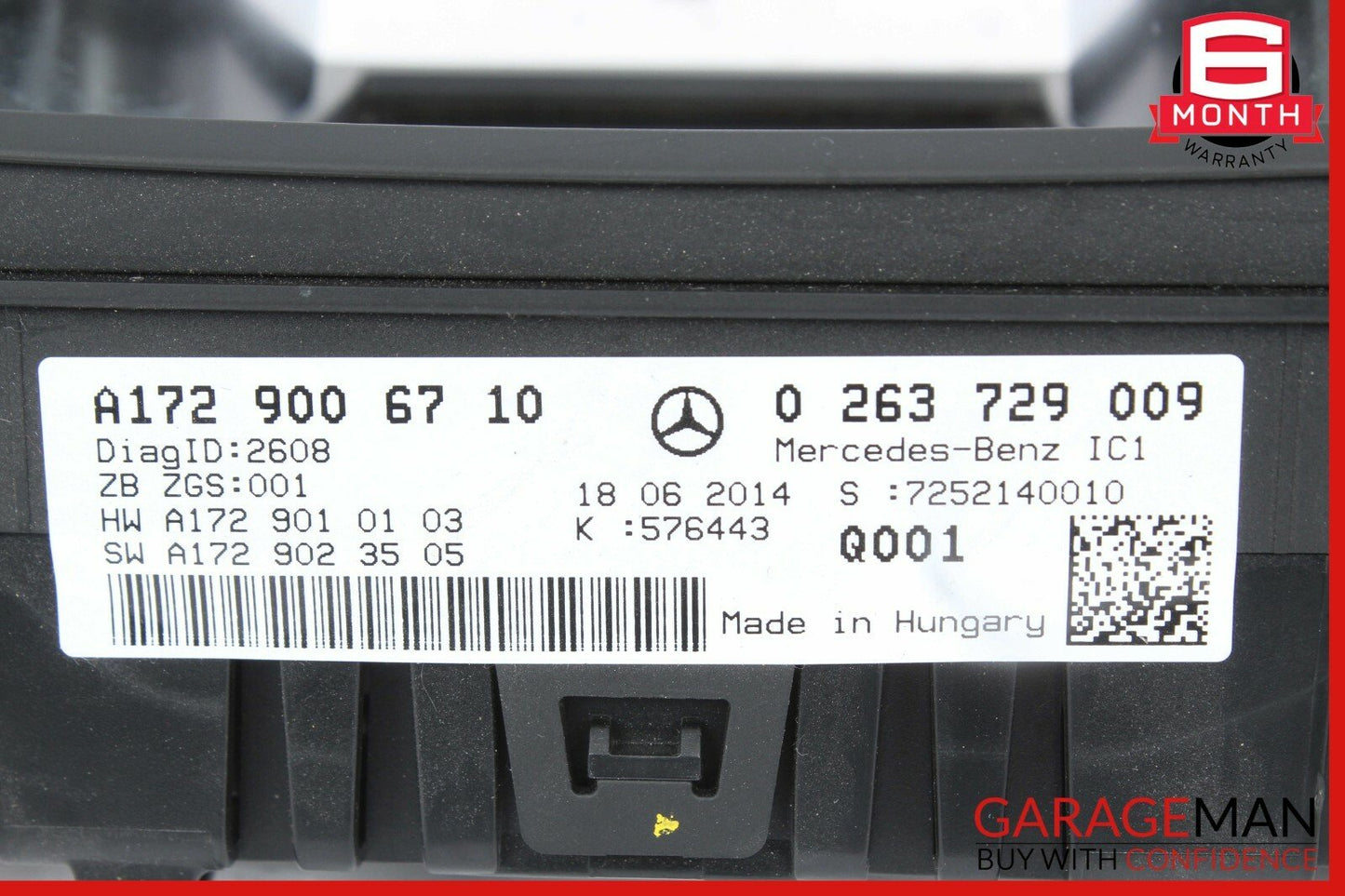 2015 Mercedes R172 SLK350 SLK250 Instrument Cluster Speedometer OEM 38k